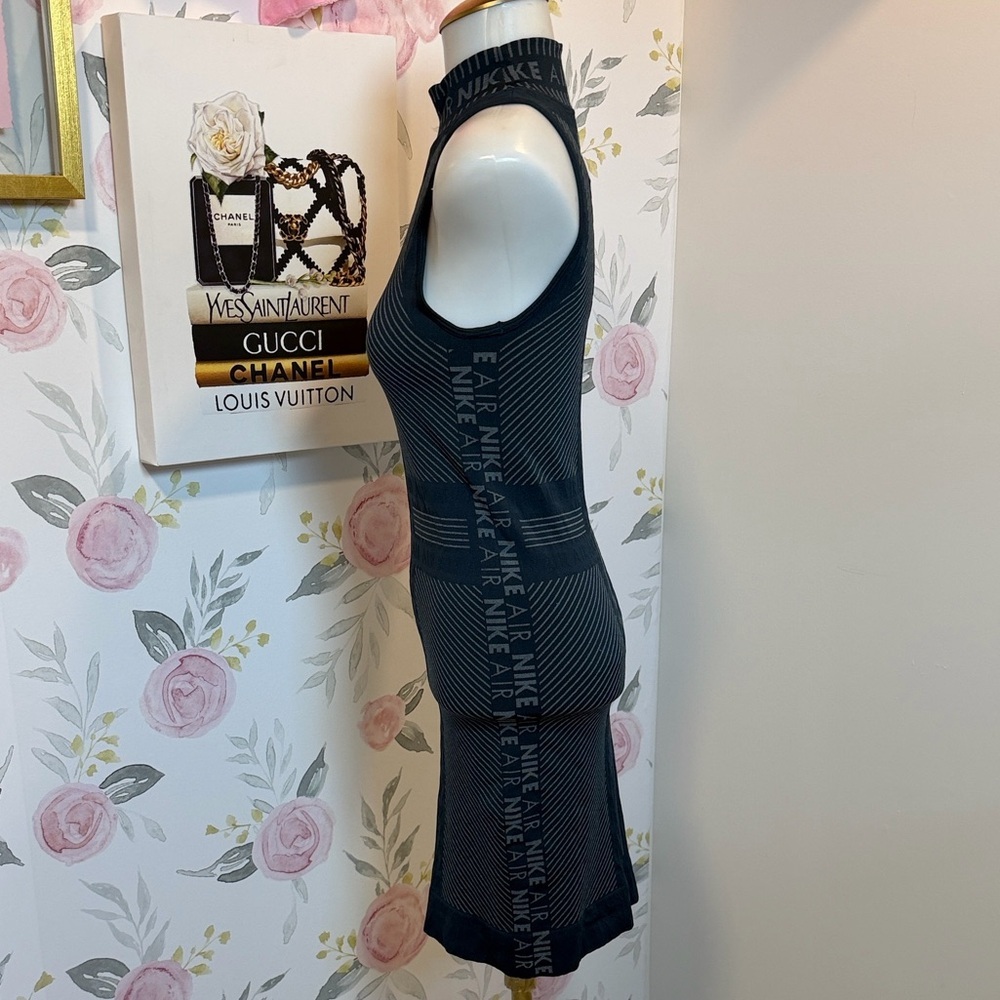 Nike Air Seamless Mockneck Dress Navy - Picture 2 of 7